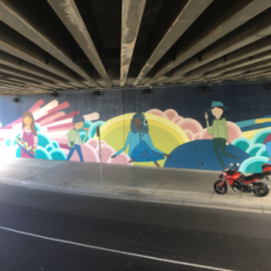 Electrical installations for Melbourne underpass mural