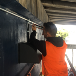 Man working on electrical installations in Melbourne