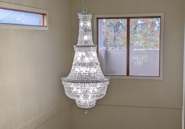 A lighting installation by our residential electricians at a Melbourne home.